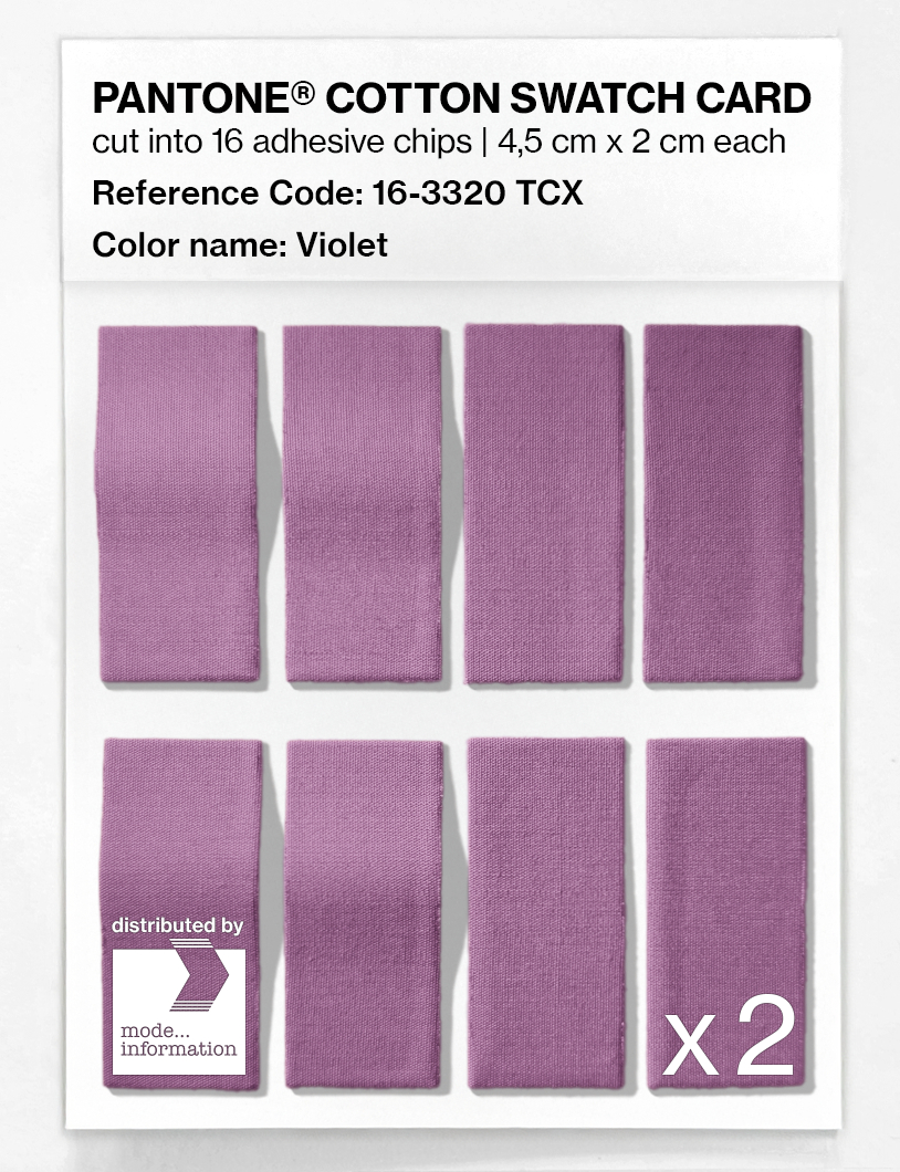 Artikelbild 5 des Artikels “PANTONE® COTTON SWATCH CARD 16-3320 TCX Violet “