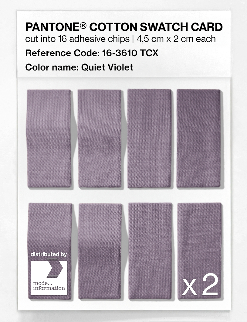 Artikelbild 5 des Artikels “PANTONE® COTTON SWATCH CARD 16-3610 TCX Quiet Violet “