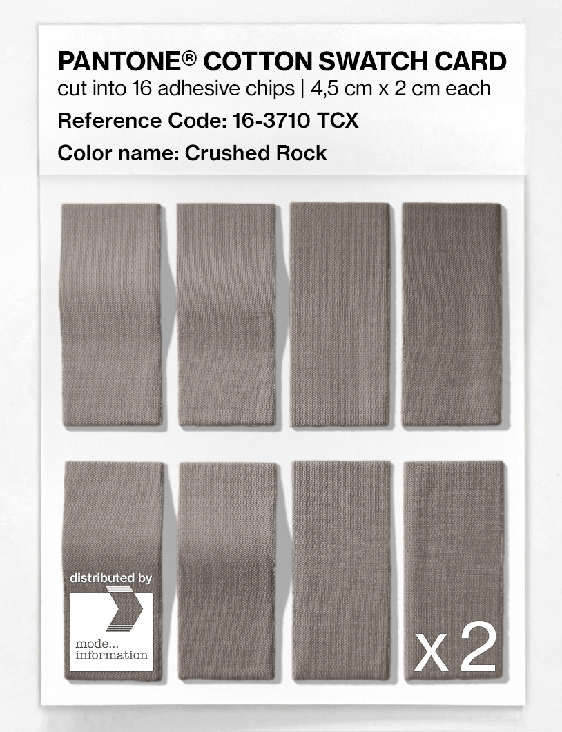 Artikelbild 5 des Artikels “PANTONE® COTTON SWATCH CARD 16-3710 TCX Crushed Rock “