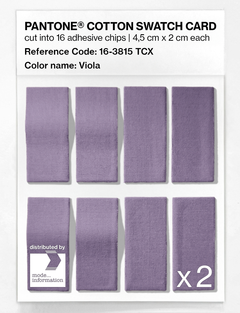 Product image 5 of the product “PANTONE® COTTON SWATCH CARD 16-3815 TCX Viola ”