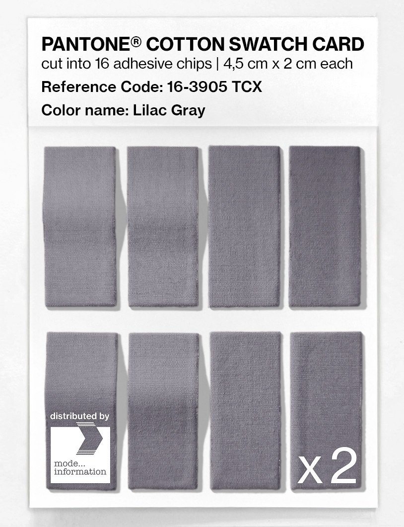 Artikelbild 5 des Artikels “PANTONE® COTTON SWATCH CARD 16-3905 TCX Lilac Gray “