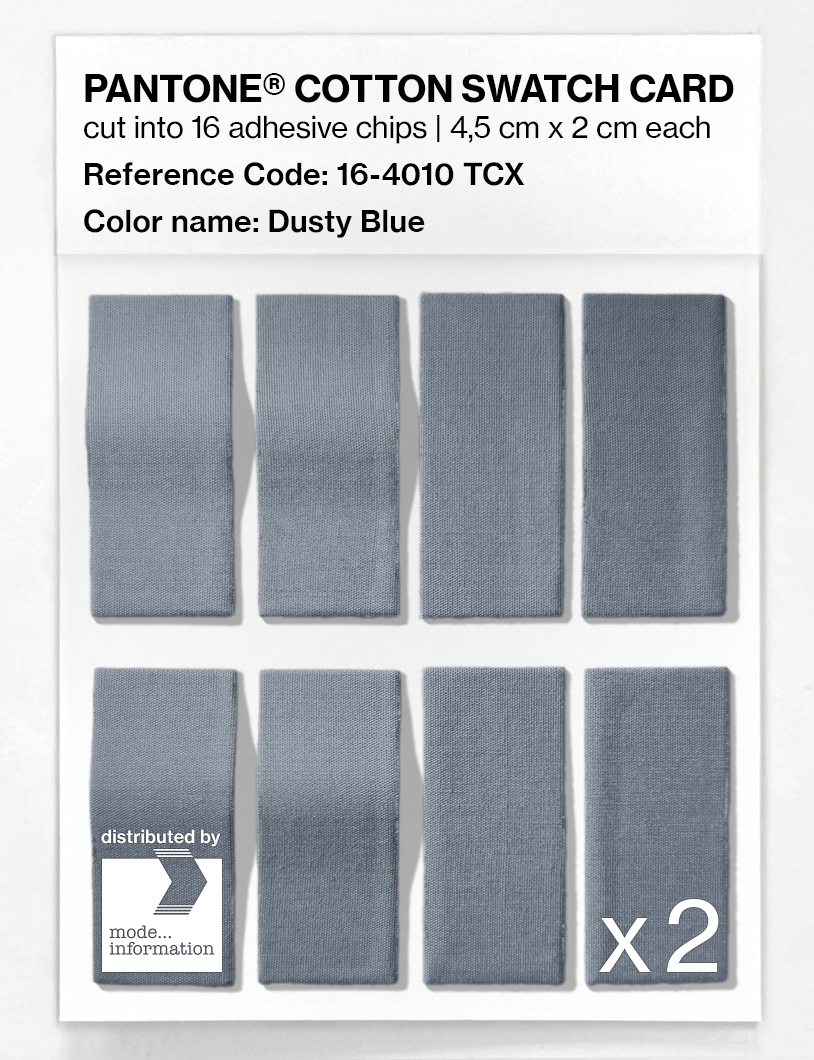 Artikelbild 5 des Artikels “PANTONE® COTTON SWATCH CARD 16-4010 TCX Dusty Blue “