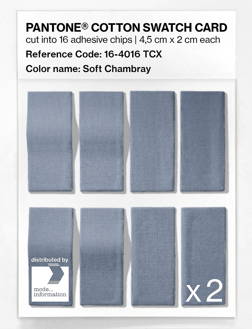 Artikelbild 5 des Artikels “PANTONE® COTTON SWATCH CARD 16-4016 TCX Soft Chambray “