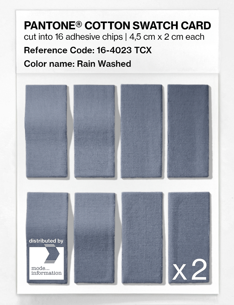 Artikelbild 5 des Artikels “PANTONE® COTTON SWATCH CARD 16-4023 TCX Rain Washed “