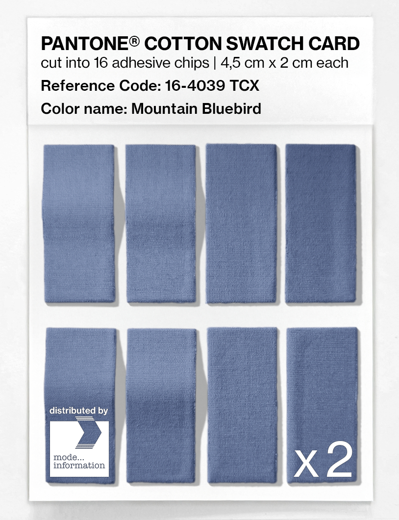 Artikelbild 5 des Artikels “PANTONE® COTTON SWATCH CARD 16-4039 TCX Mountain Bluebird “