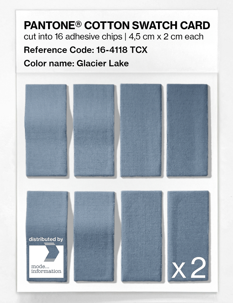 Artikelbild 5 des Artikels “PANTONE® COTTON SWATCH CARD 16-4118 TCX Glacier Lake “