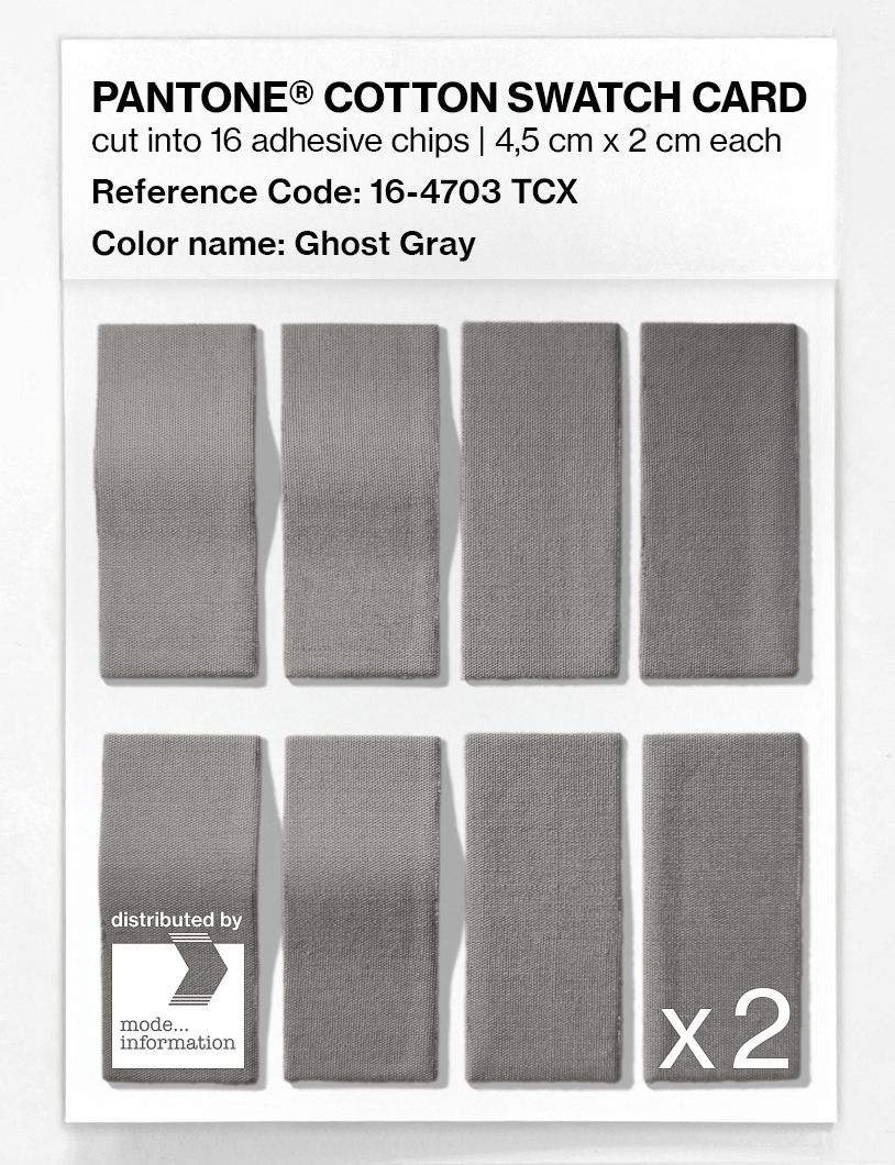 Artikelbild 5 des Artikels “PANTONE® COTTON SWATCH CARD 16-4703 TCX Ghost Gray “