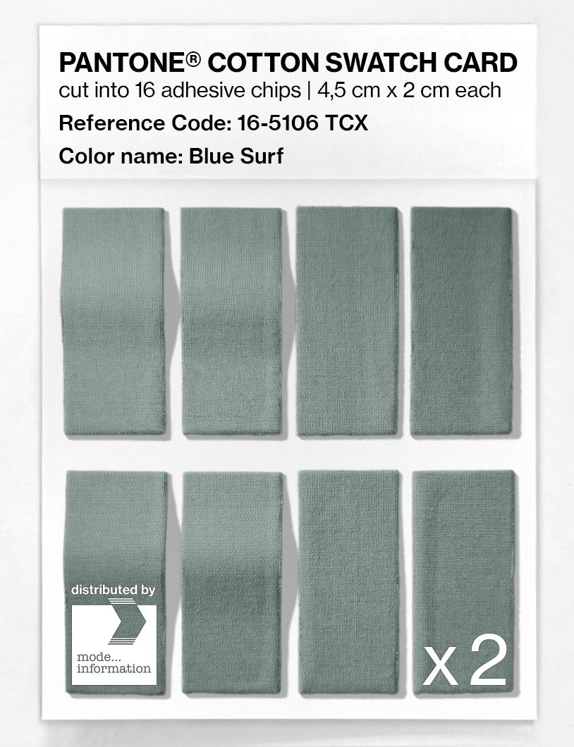 Artikelbild 5 des Artikels “PANTONE® COTTON SWATCH CARD 16-5106 TCX Blue Surf “