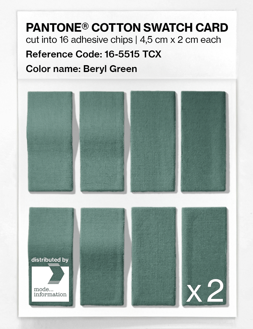 Artikelbild 5 des Artikels “PANTONE® COTTON SWATCH CARD 16-5515 TCX Beryl Green “