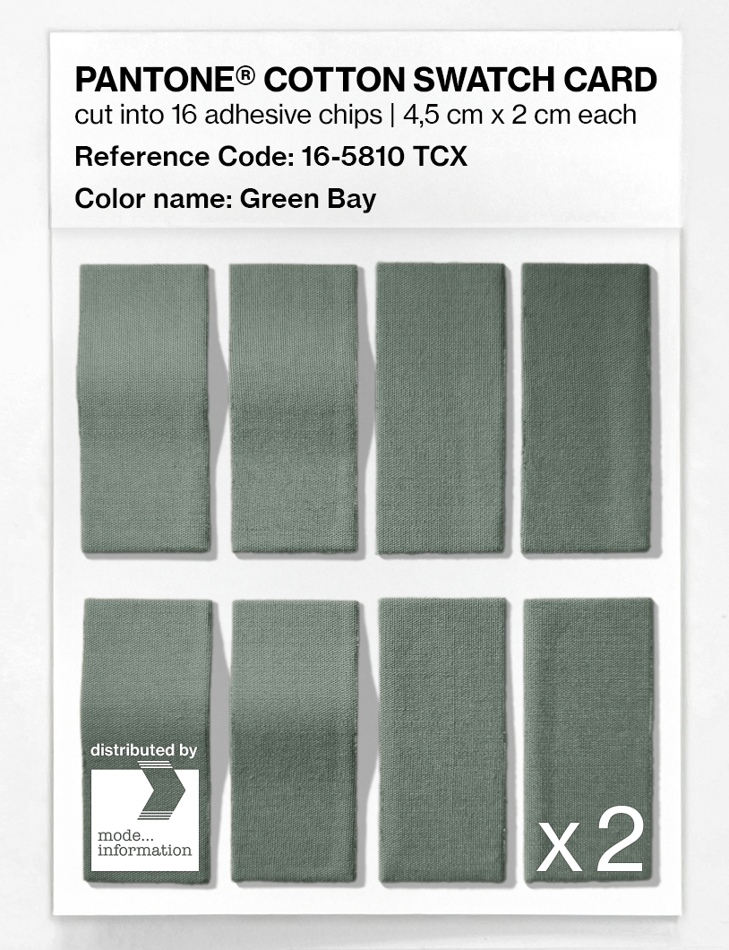 Artikelbild 5 des Artikels “PANTONE® COTTON SWATCH CARD 16-5810 TCX Green Bay “