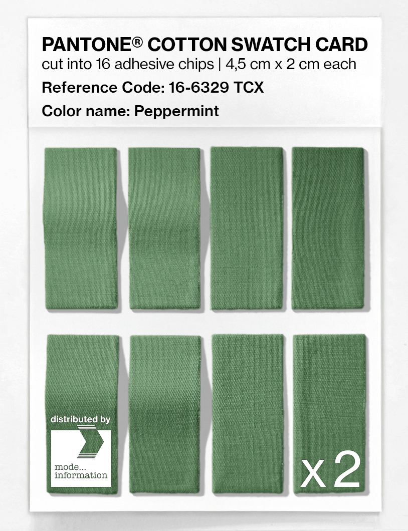 Artikelbild 5 des Artikels “PANTONE® COTTON SWATCH CARD 16-6329 TCX Peppermint “