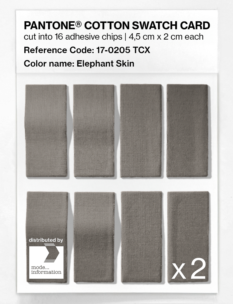 Artikelbild 5 des Artikels “PANTONE® COTTON SWATCH CARD 17-0205 TCX Elephant Skin “