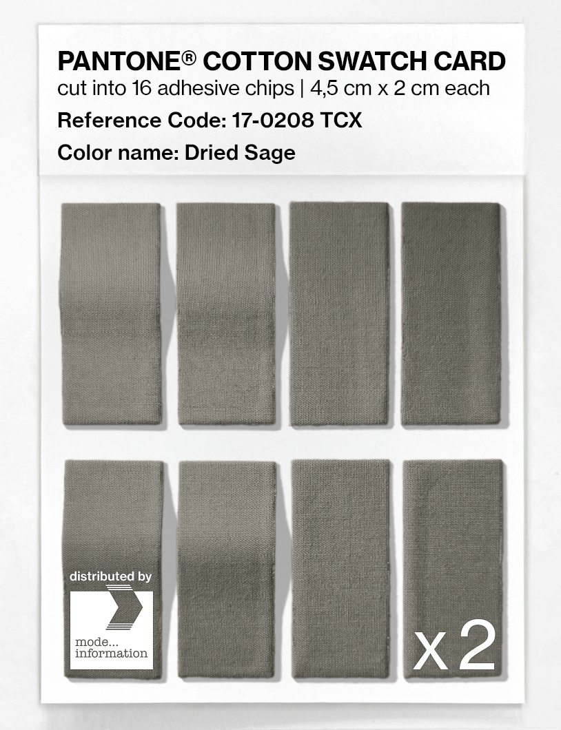 Artikelbild 5 des Artikels “PANTONE® COTTON SWATCH CARD 17-0208 TCX Dried Sage “