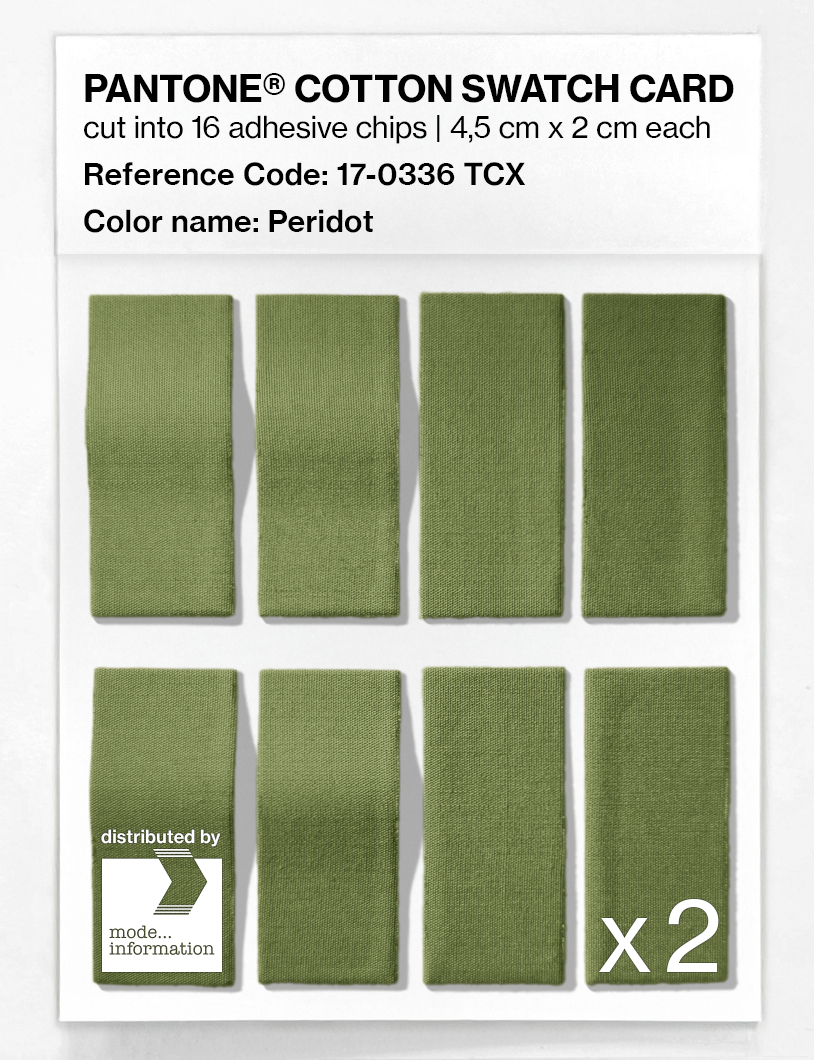 Product image 5 of the product “PANTONE® COTTON SWATCH CARD 17-0336 TCX Peridot ”