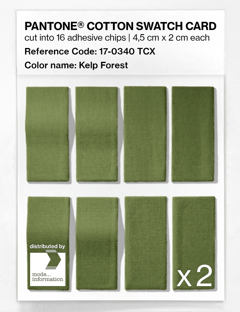 Artikelbild 5 des Artikels “PANTONE® COTTON SWATCH CARD 17-0340 TCX Kelp Forest “