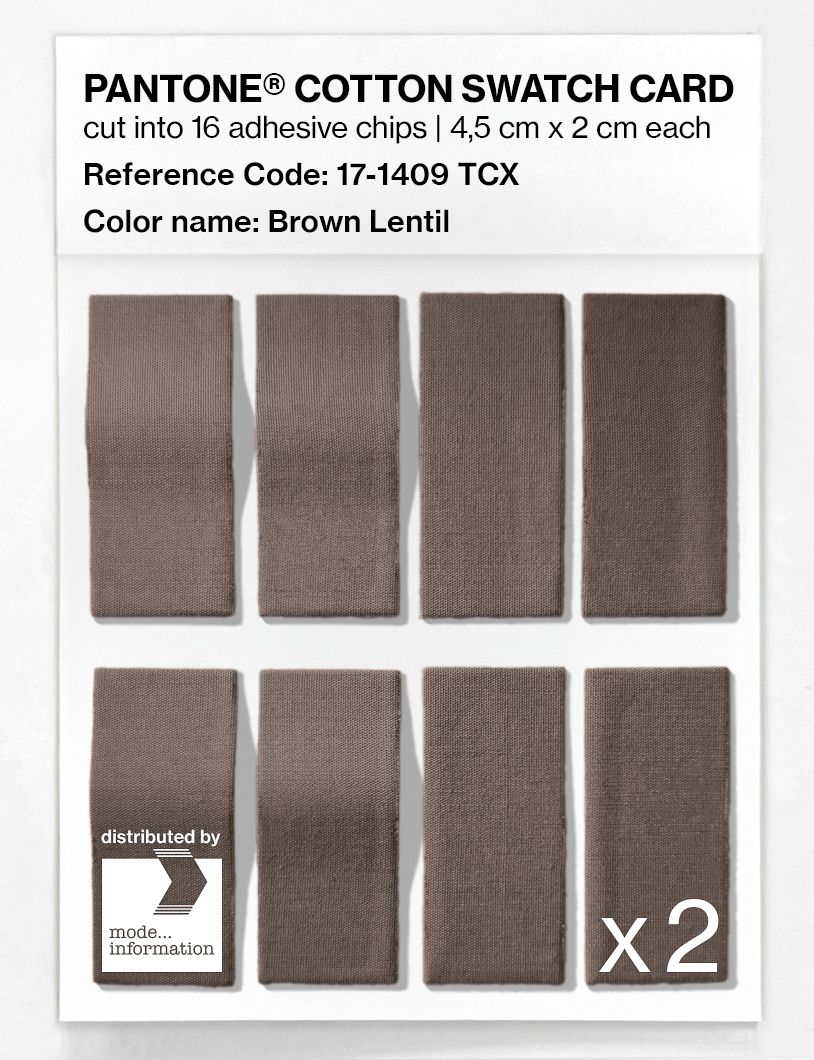 Artikelbild 5 des Artikels “PANTONE® COTTON SWATCH CARD 17-1409 TCX Brown Lentil “