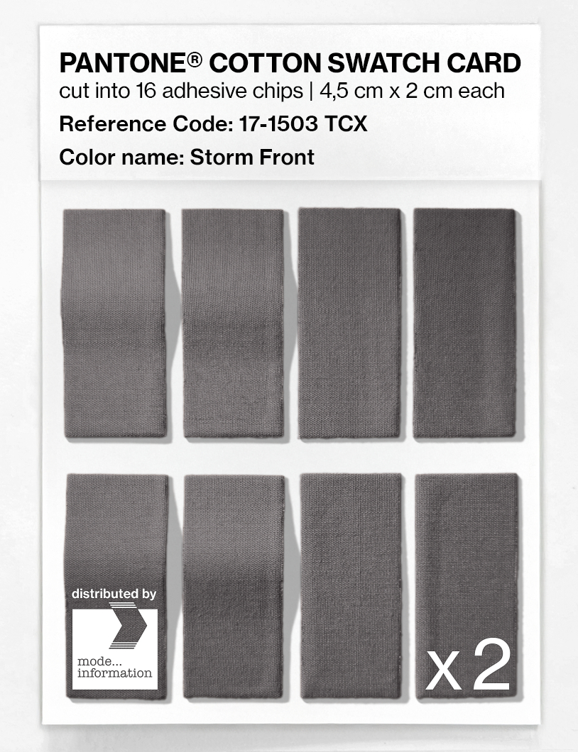 Artikelbild 5 des Artikels “PANTONE® COTTON SWATCH CARD 17-1503 TCX Storm Front “