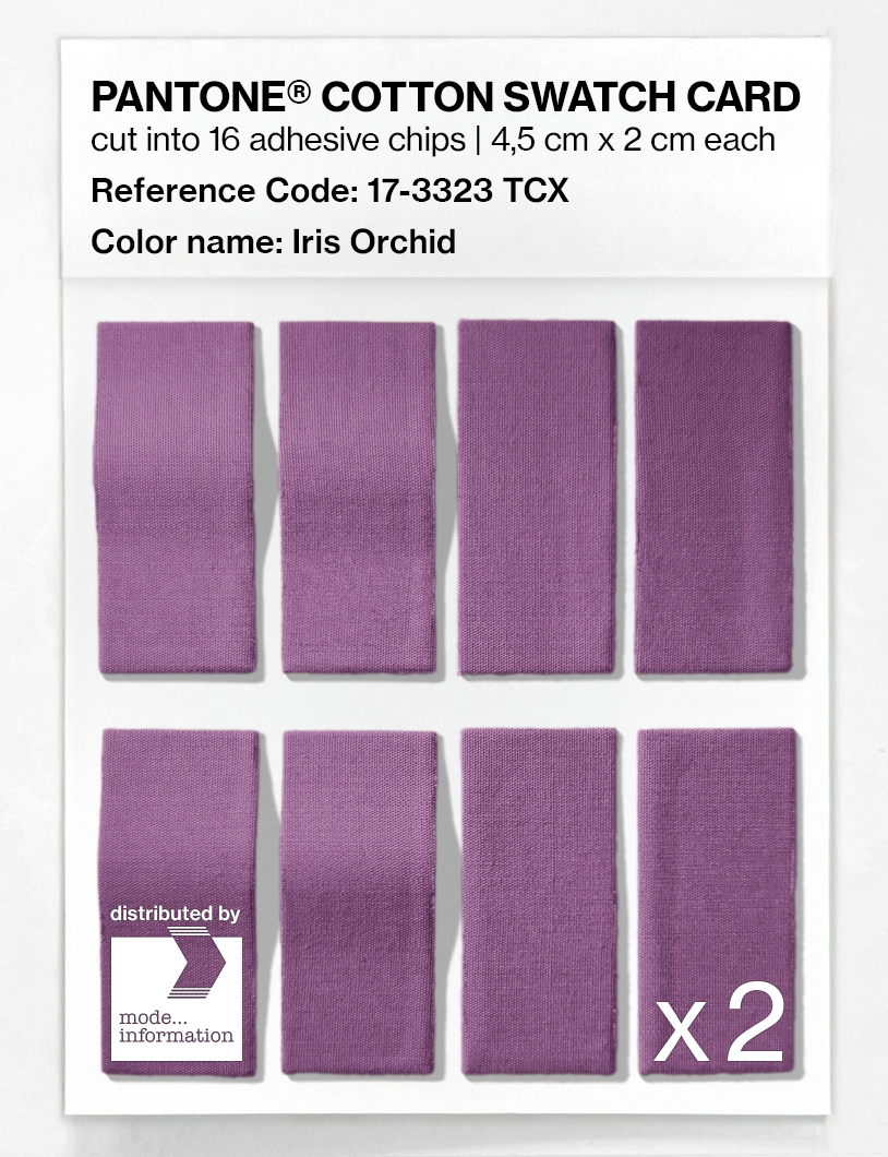 Artikelbild 5 des Artikels “PANTONE® COTTON SWATCH CARD 17-3323 TCX Iris Orchid “