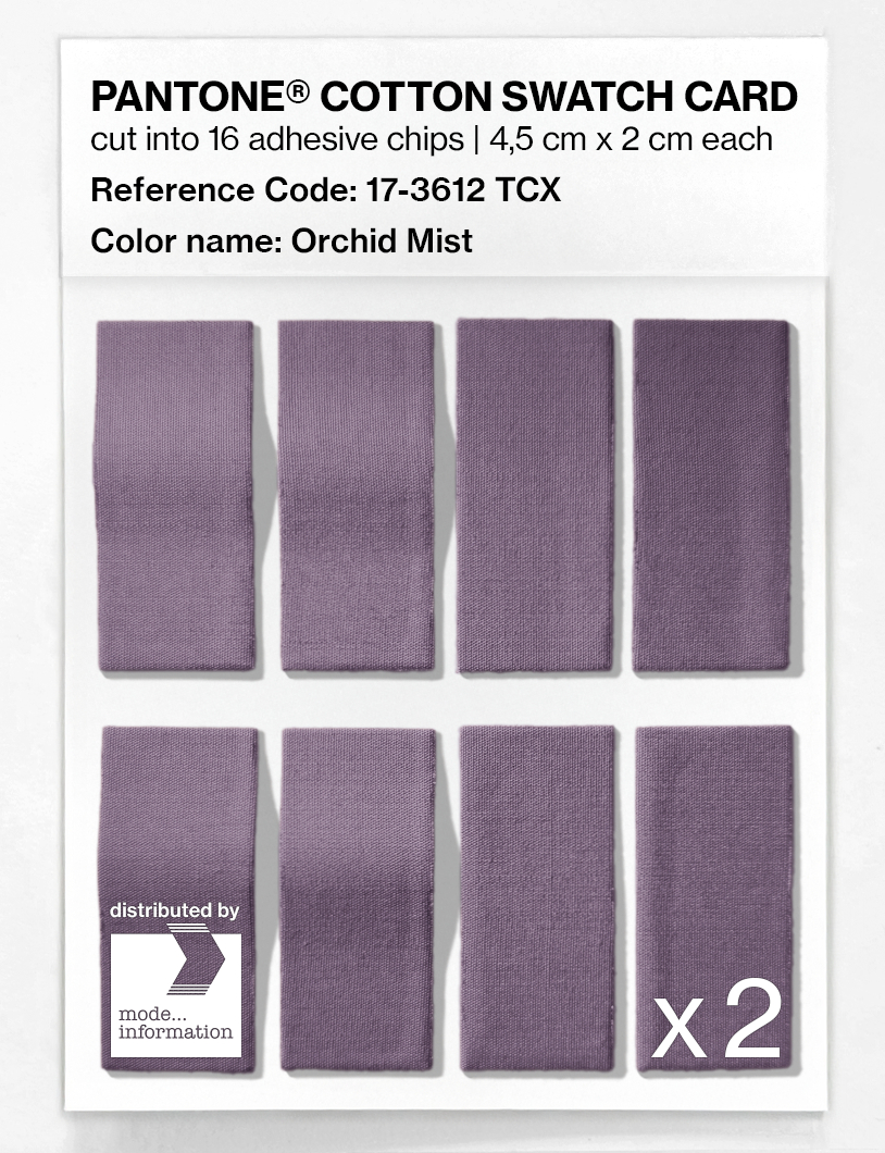 Artikelbild 5 des Artikels “PANTONE® COTTON SWATCH CARD 17-3612 TCX Orchid Mist “