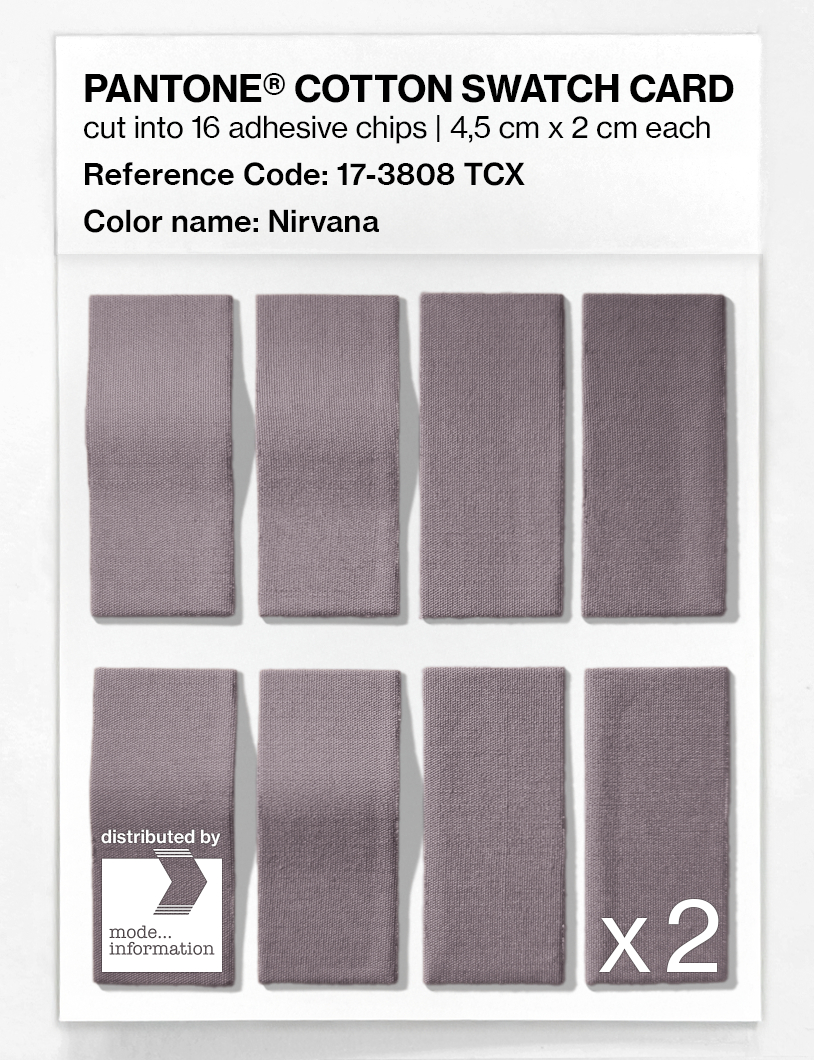 Product image 5 of the product “PANTONE® COTTON SWATCH CARD 17-3808 TCX Nirvana ”