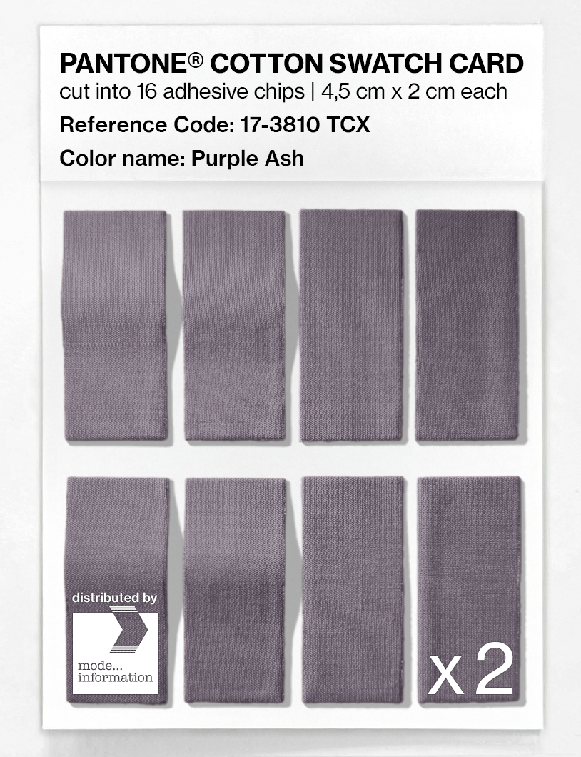 Product image 5 of the product “PANTONE® COTTON SWATCH CARD 17-3810 TCX Purple Ash ”