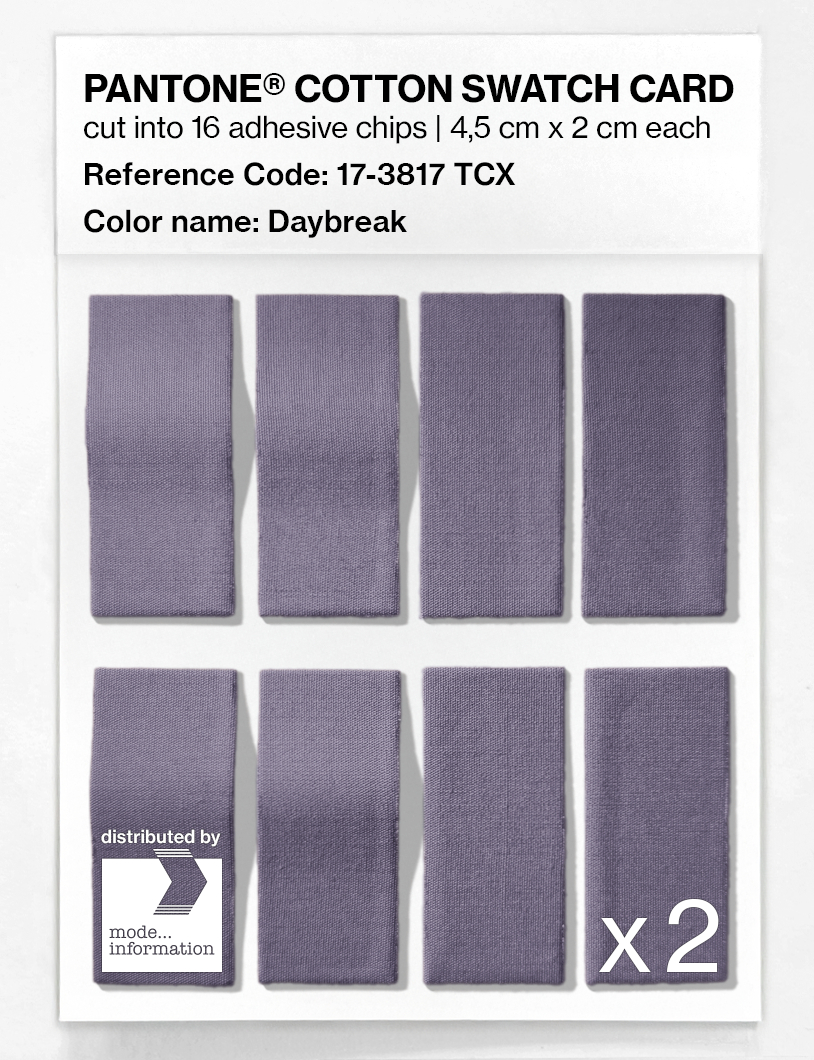 Product image 5 of the product “PANTONE® COTTON SWATCH CARD 17-3817 TCX Daybreak ”
