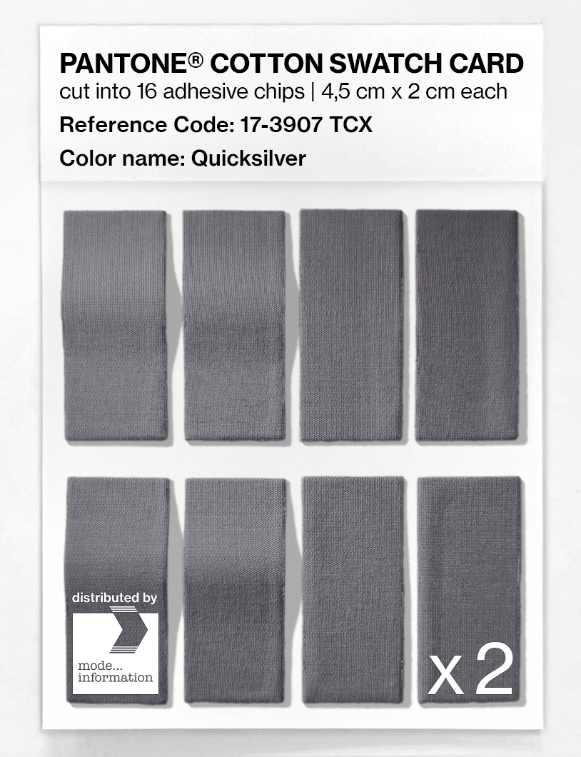 Artikelbild 5 des Artikels “PANTONE® COTTON SWATCH CARD 17-3907 TCX Quicksilver “