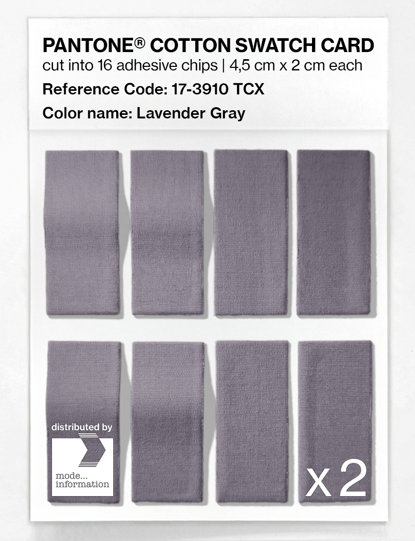 Artikelbild 5 des Artikels “PANTONE® COTTON SWATCH CARD 17-3910 TCX Lavender Gray “