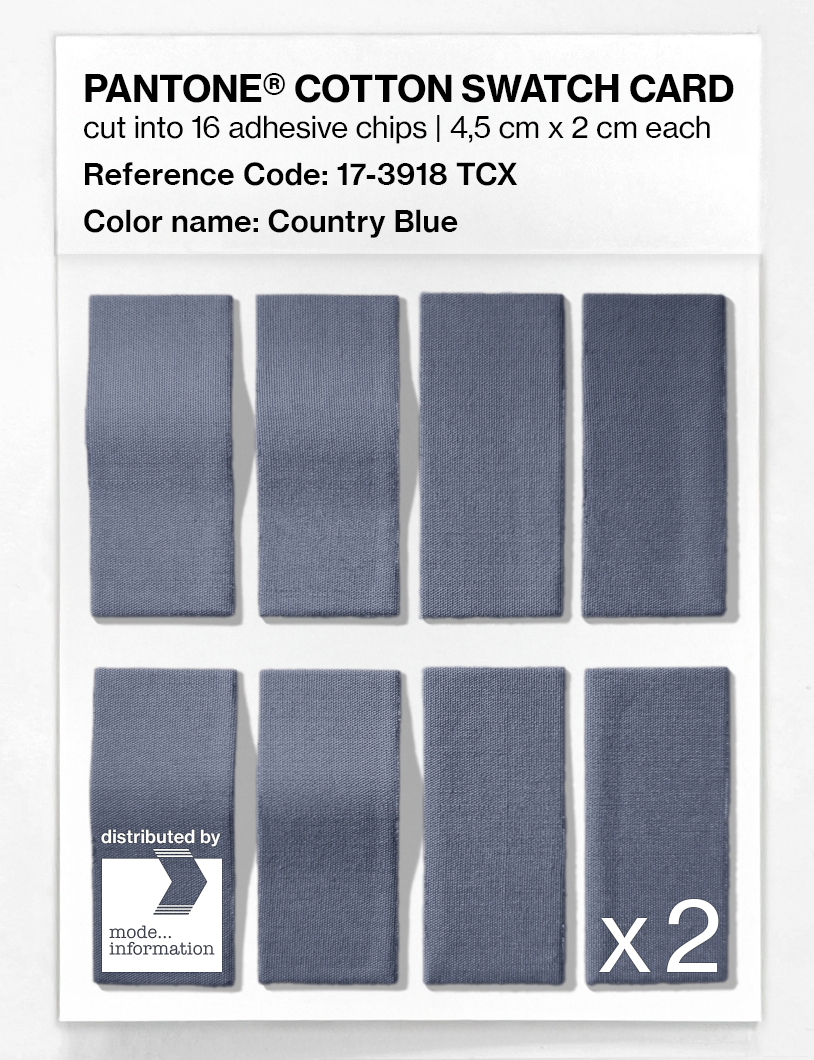 Artikelbild 5 des Artikels “PANTONE® COTTON SWATCH CARD 17-3918 TCX Country Blue “