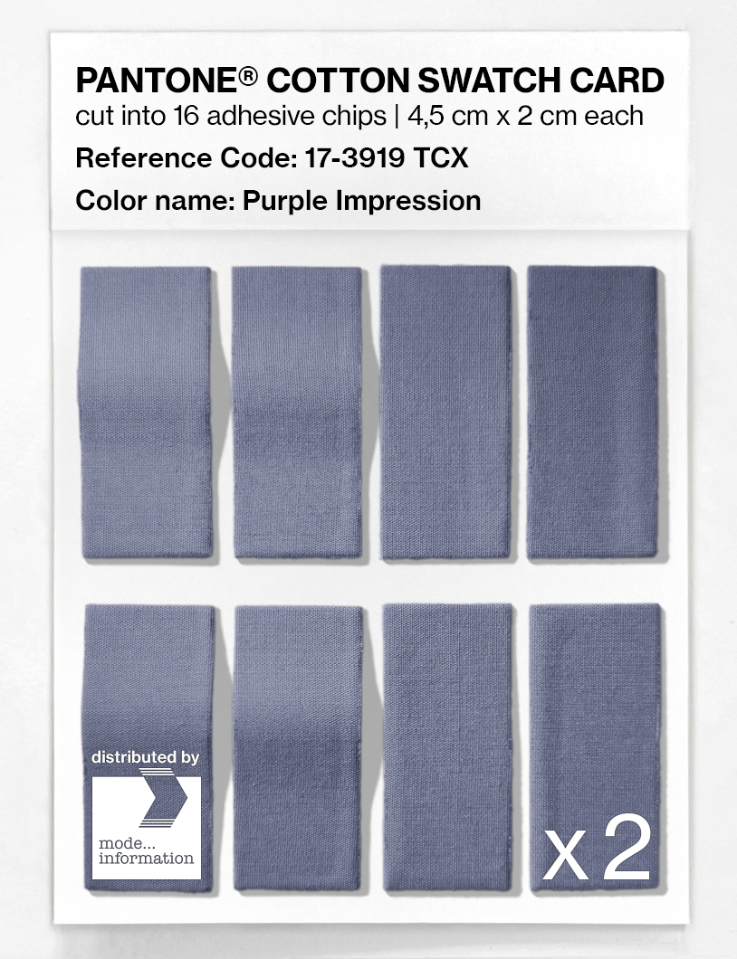 Artikelbild 5 des Artikels “PANTONE® COTTON SWATCH CARD 17-3919 TCX Purple Impression “