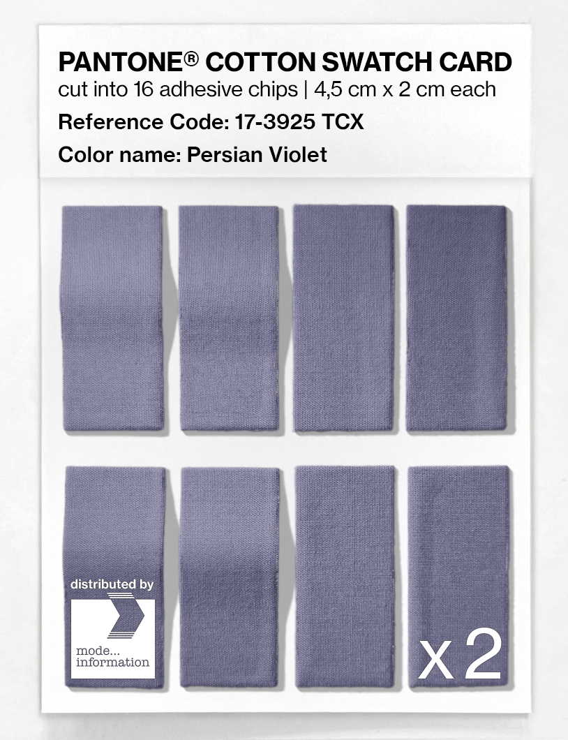 Product image 5 of the product “PANTONE® COTTON SWATCH CARD 17-3925 TCX Persian Violet ”