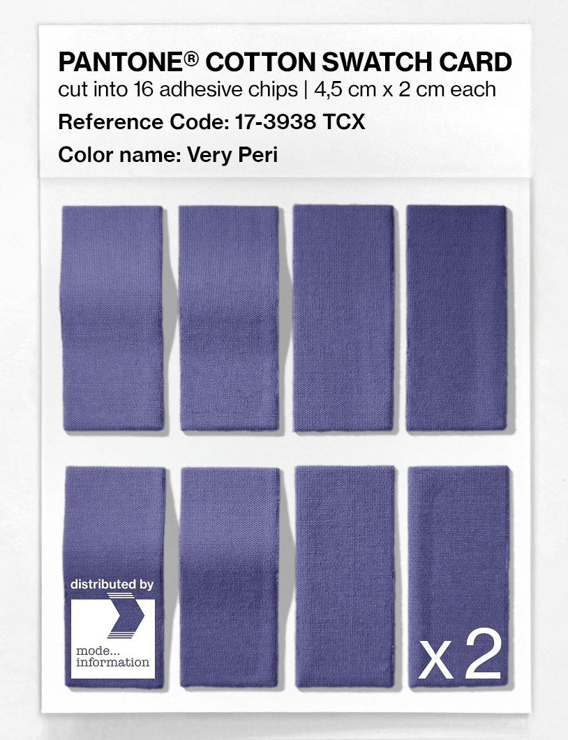 Product image 5 of the product “PANTONE® COTTON SWATCH CARD 17-3938 TCX Very Peri ”