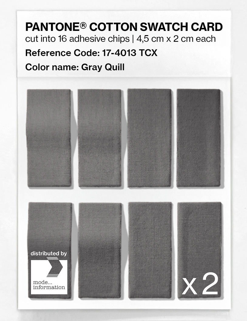 Artikelbild 5 des Artikels “PANTONE® COTTON SWATCH CARD 17-4013 TCX Gray Quill “