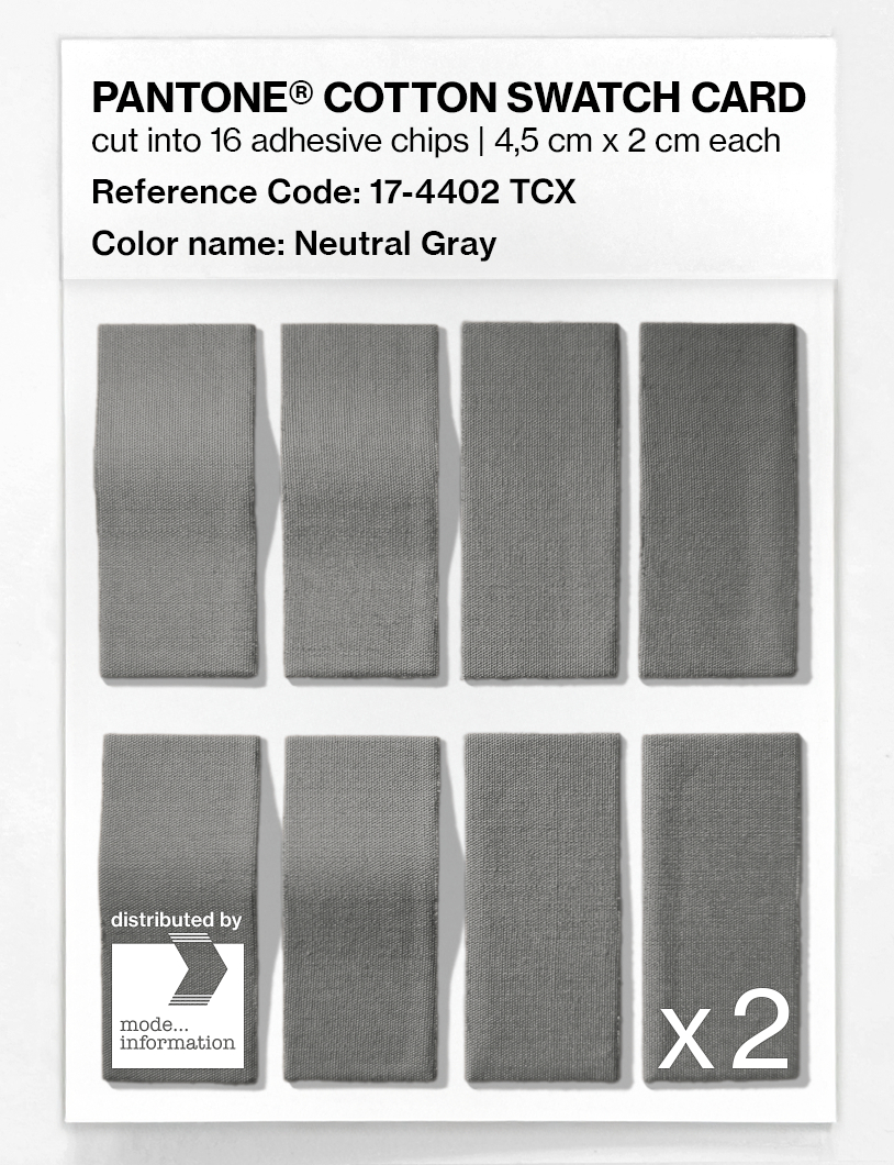 Artikelbild 5 des Artikels “PANTONE® COTTON SWATCH CARD 17-4402 TCX Neutral Gray “