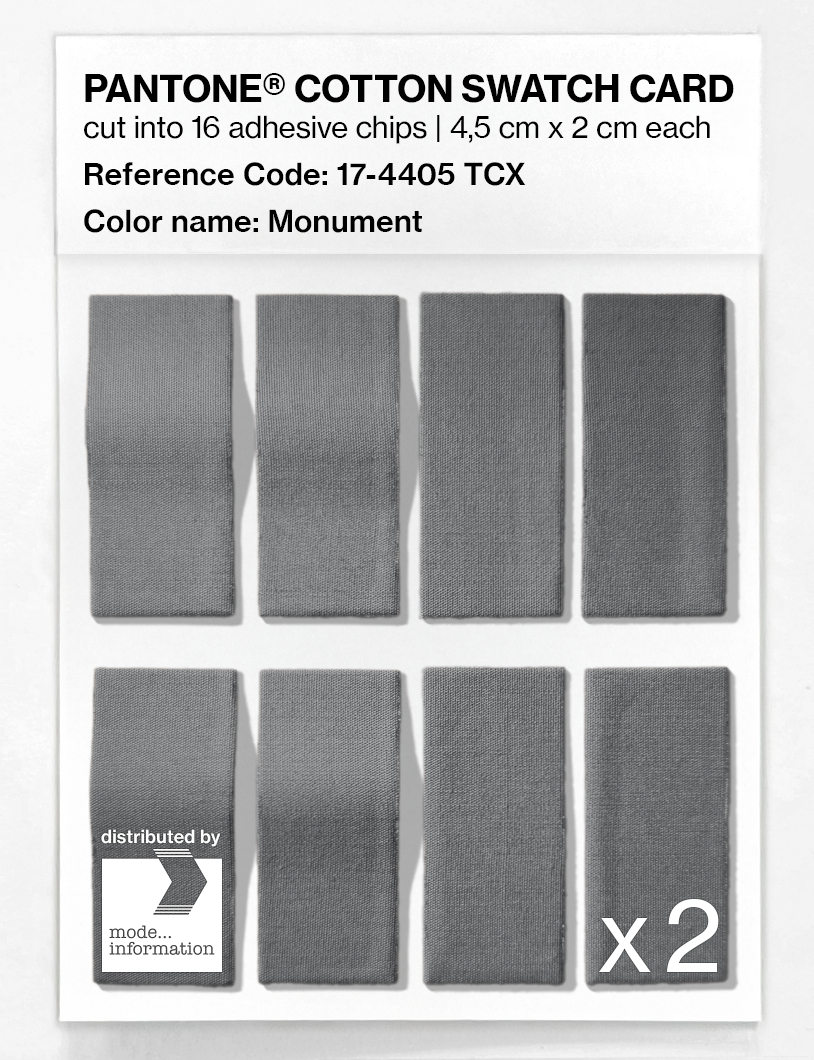 Artikelbild 5 des Artikels “PANTONE® COTTON SWATCH CARD 17-4405 TCX Monument “