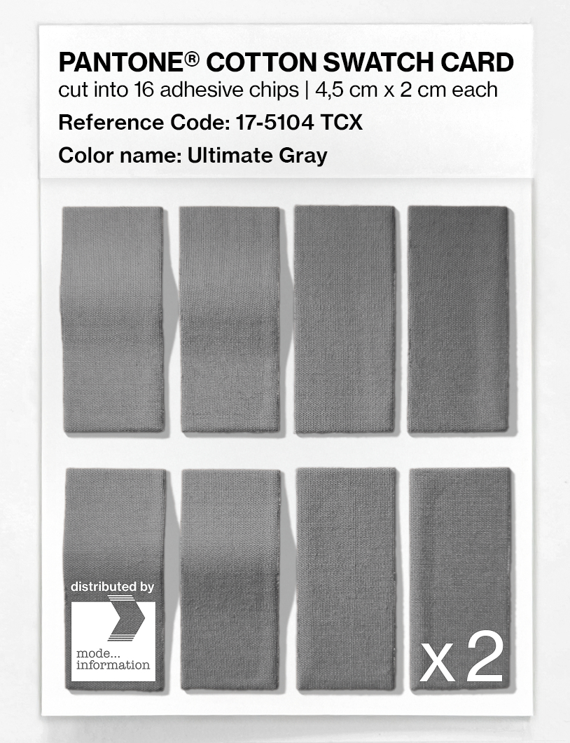 Artikelbild 5 des Artikels “PANTONE® COTTON SWATCH CARD 17-5104 TCX Ultimate Gray “