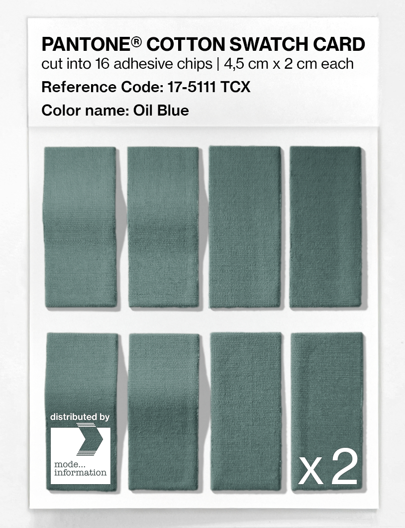 Artikelbild 5 des Artikels “PANTONE® COTTON SWATCH CARD 17-5111 TCX Oil Blue “