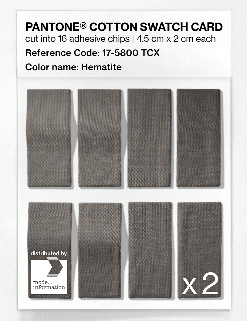 Artikelbild 5 des Artikels “PANTONE® COTTON SWATCH CARD 17-5800 TCX Hematite “