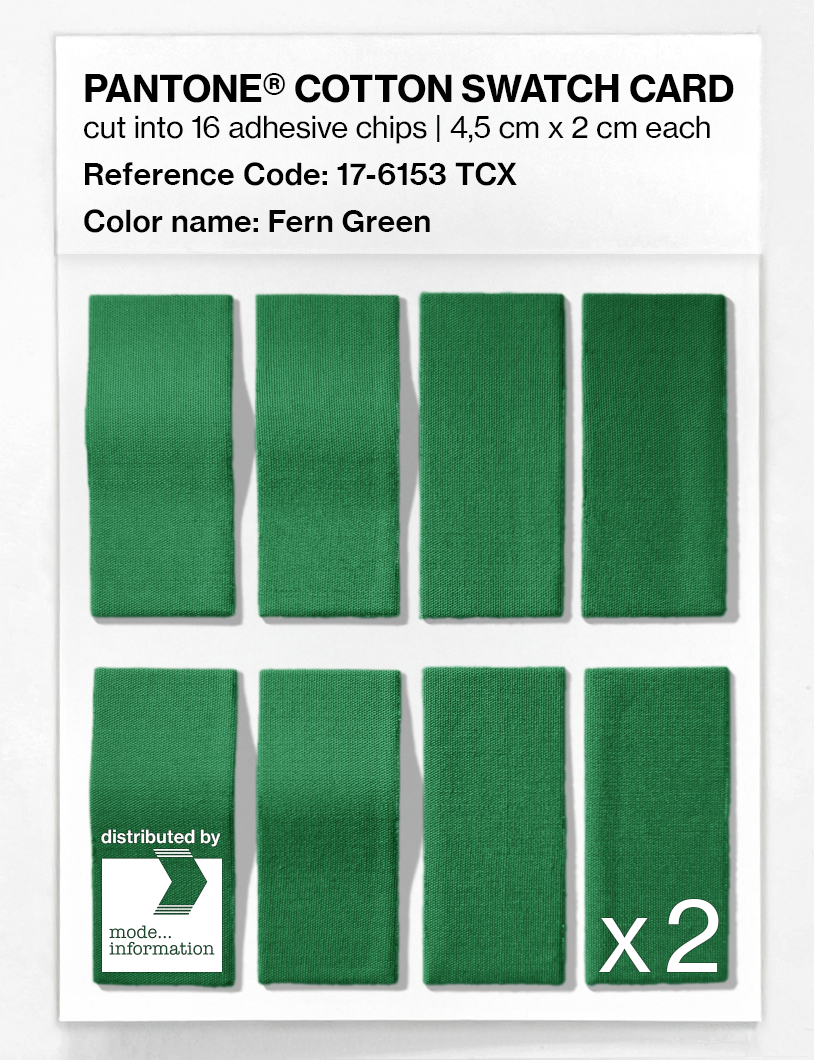 Artikelbild 5 des Artikels “PANTONE® COTTON SWATCH CARD 17-6153 TCX Fern Green “