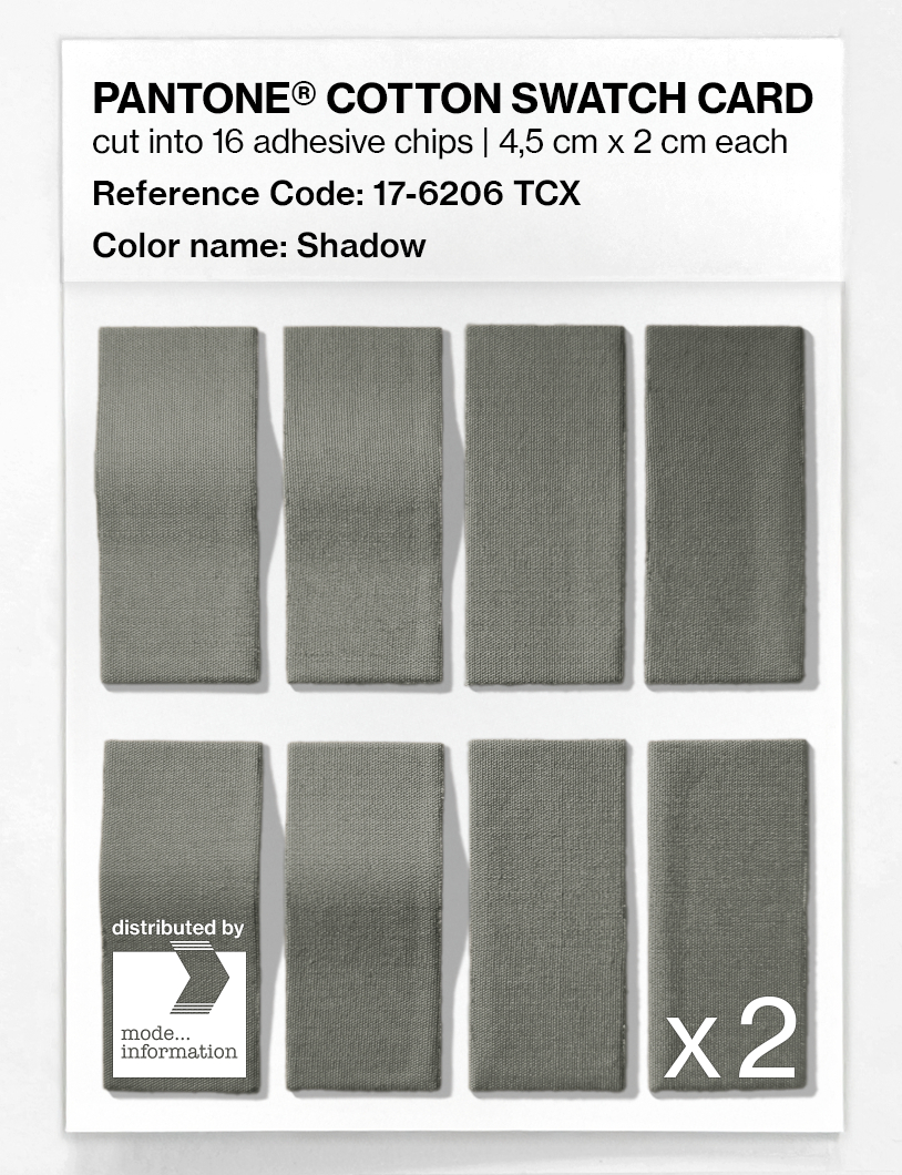 Artikelbild 5 des Artikels “PANTONE® COTTON SWATCH CARD 17-6206 TCX Shadow “