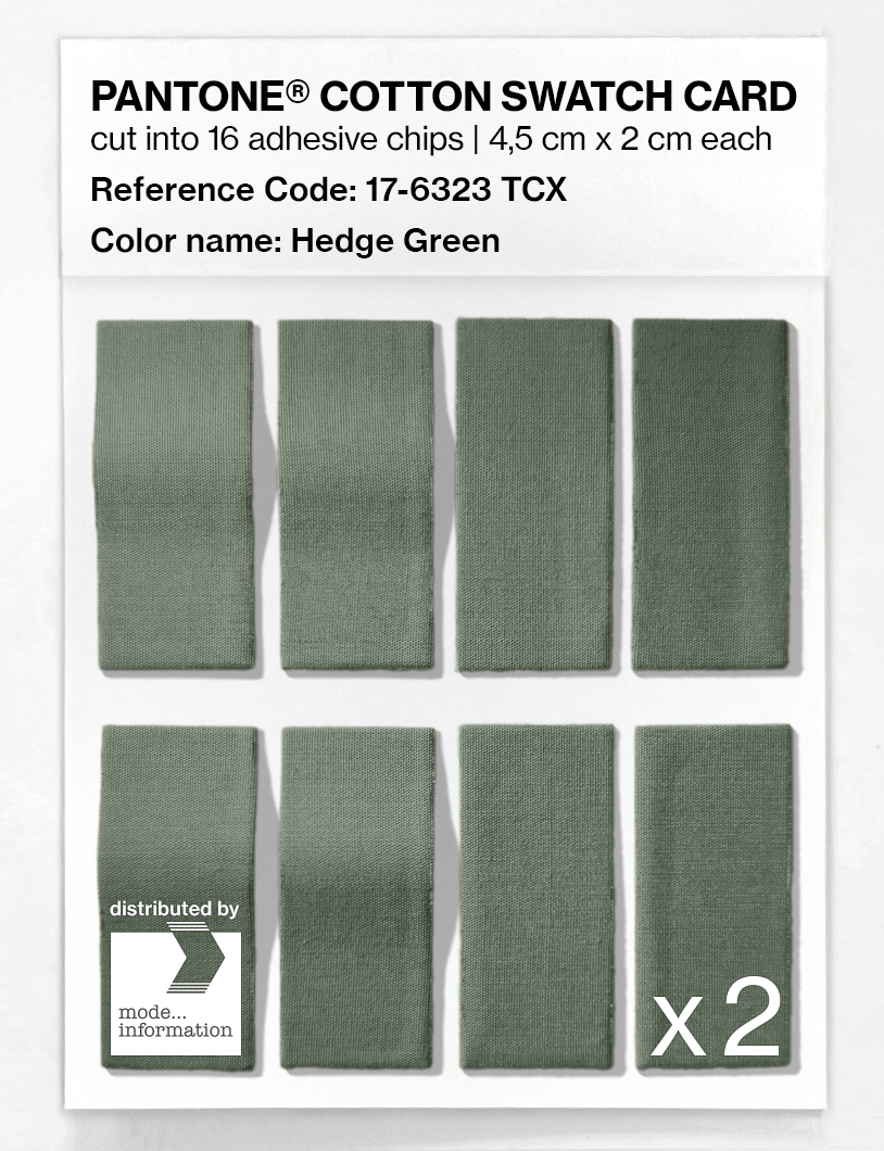 Artikelbild 5 des Artikels “PANTONE® COTTON SWATCH CARD 17-6323 TCX Hedge Green “