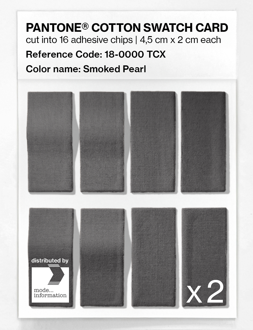 Artikelbild 5 des Artikels “PANTONE® COTTON SWATCH CARD 18-0000 TCX Smoked Pearl “