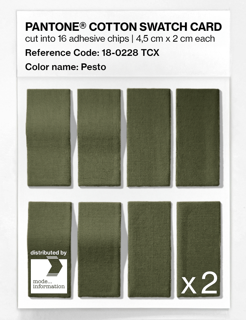 Artikelbild 5 des Artikels “PANTONE® COTTON SWATCH CARD 18-0228 TCX Pesto “