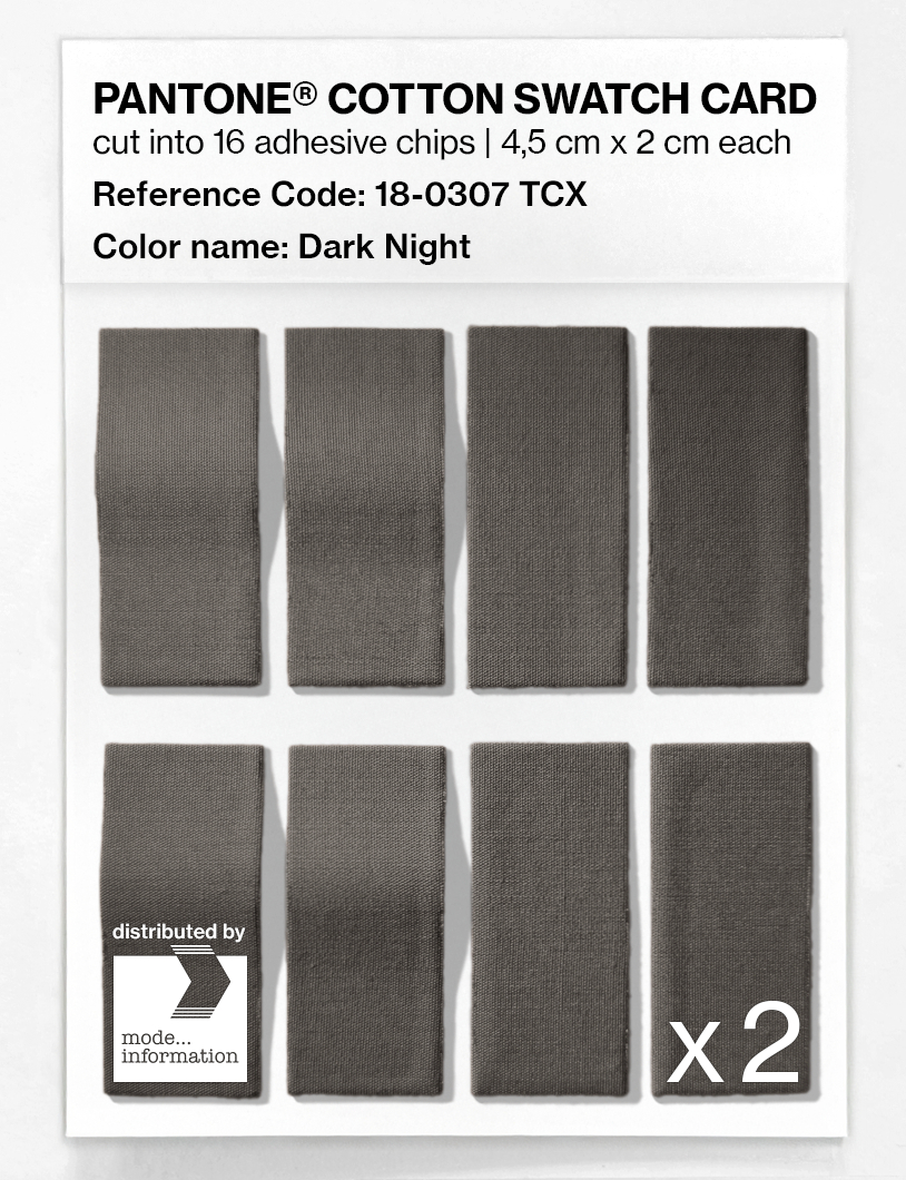 Artikelbild 5 des Artikels “PANTONE® COTTON SWATCH CARD 18-0307 TCX Dark Night “