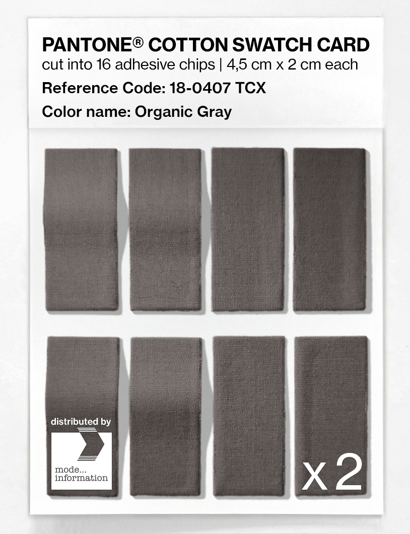 Artikelbild 5 des Artikels “PANTONE® COTTON SWATCH CARD 18-0407 TCX Organic Gray “