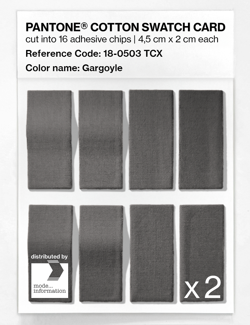 Artikelbild 5 des Artikels “PANTONE® COTTON SWATCH CARD 18-0503 TCX Gargoyle “