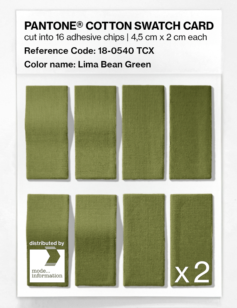 Artikelbild 5 des Artikels “PANTONE® COTTON SWATCH CARD 18-0540 TCX Lima Bean Green “