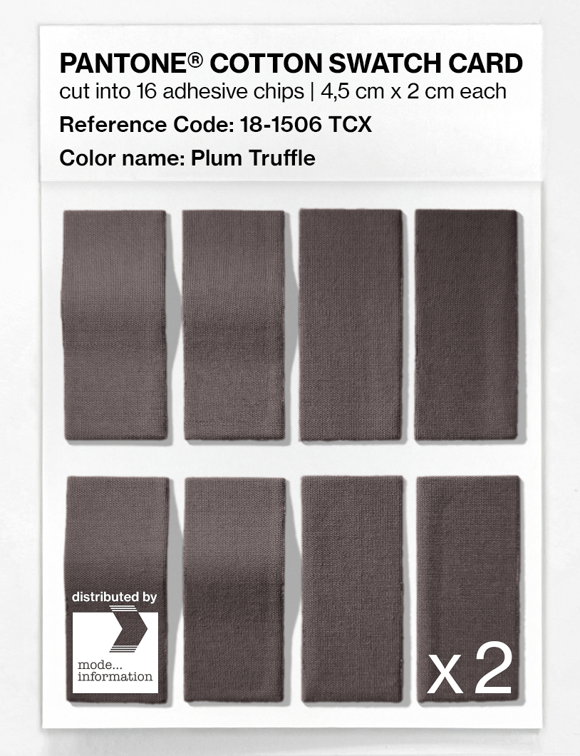 Artikelbild 5 des Artikels “PANTONE® COTTON SWATCH CARD 18-1506 TCX Plum Truffle “