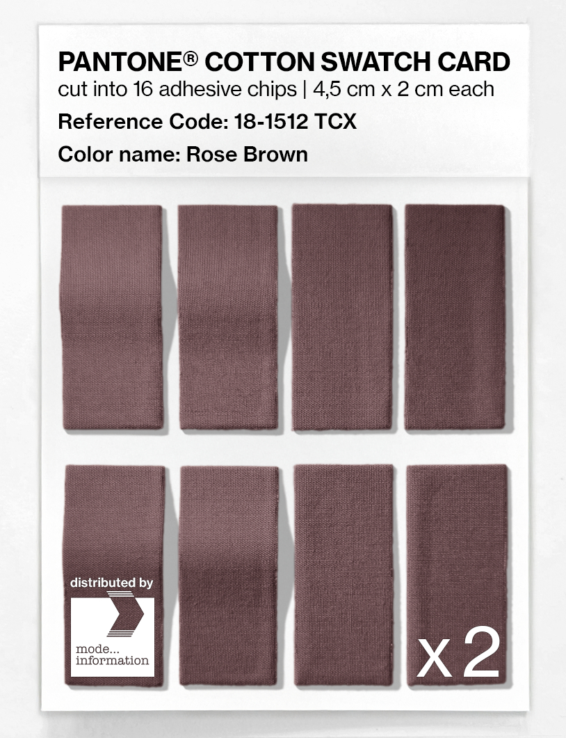 Artikelbild 5 des Artikels “PANTONE® COTTON SWATCH CARD 18-1512 TCX Rose Brown “
