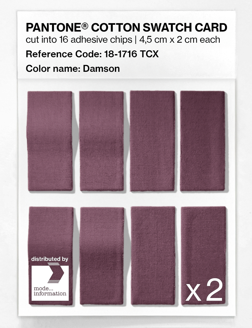 Artikelbild 5 des Artikels “PANTONE® COTTON SWATCH CARD 18-1716 TCX Damson “